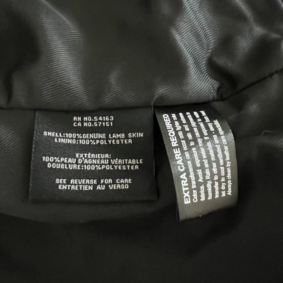 Cole Hahn Leather Zip Jacket - NWT  Size XS - Picture 6 of 7